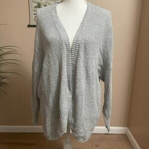 American Eagle Outfitters Cardigan Slouchy Open Front Womens Medium Gray